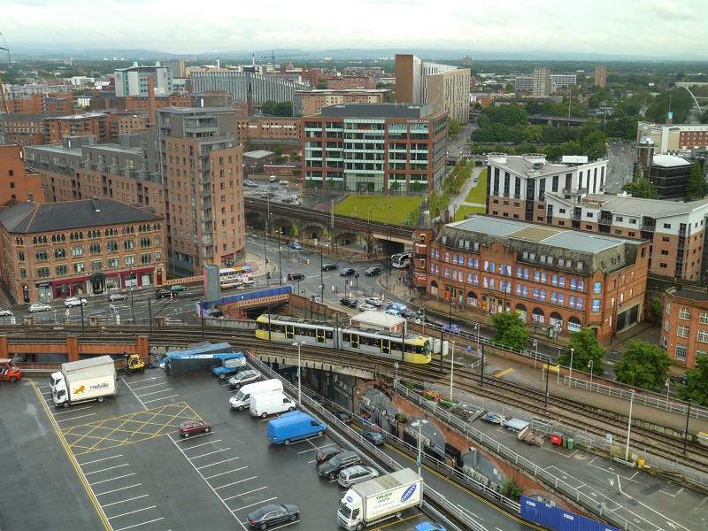 A view across Manchester from the Beetham Tower